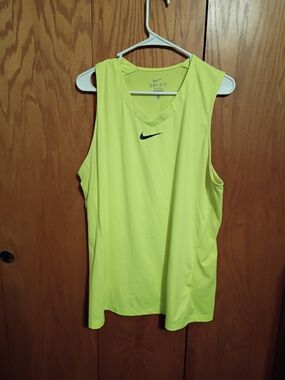 Nike Dri-FIT Neon Yellow Sleeveless Training Tank